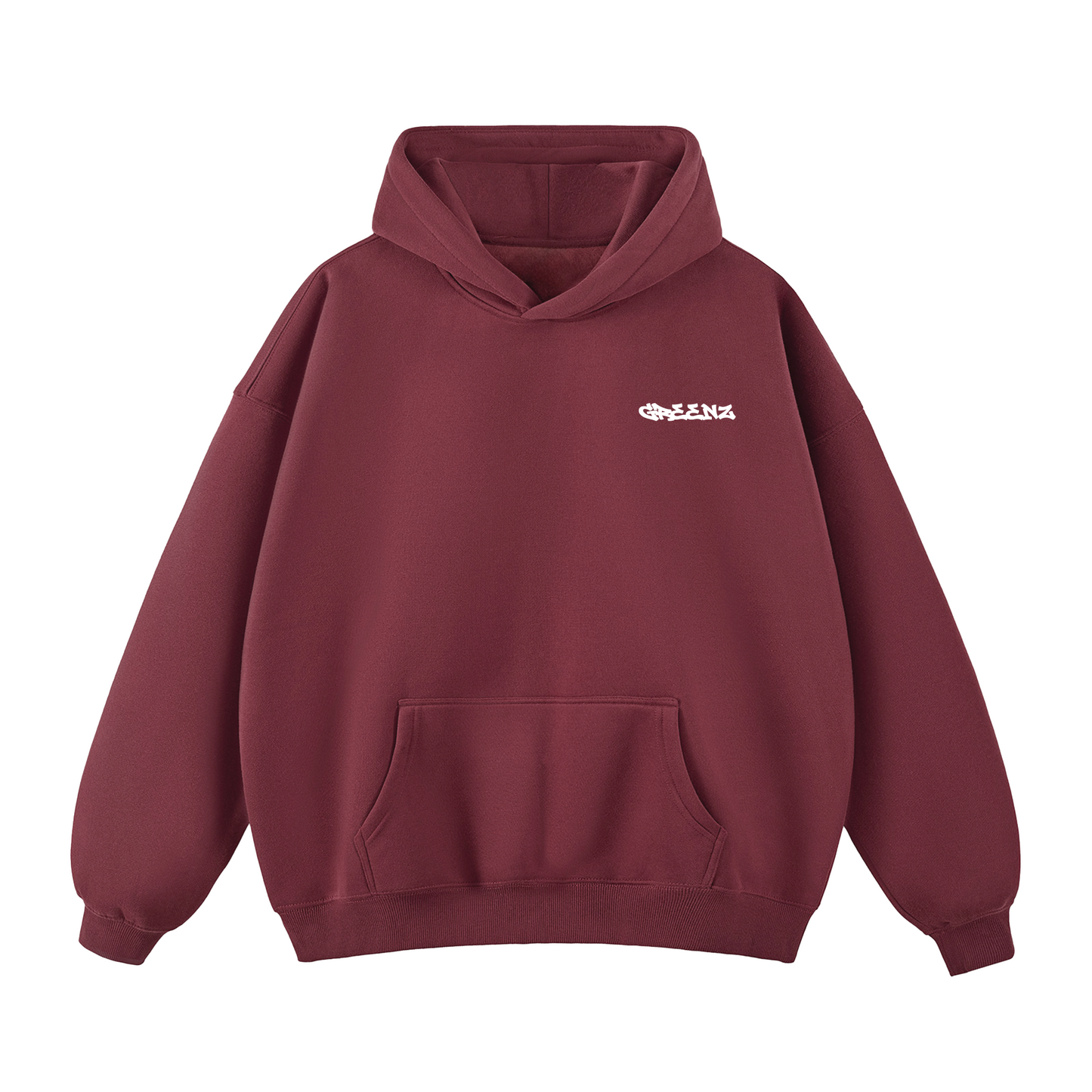 GREENZ HOODIE BRODÉ ROUGE